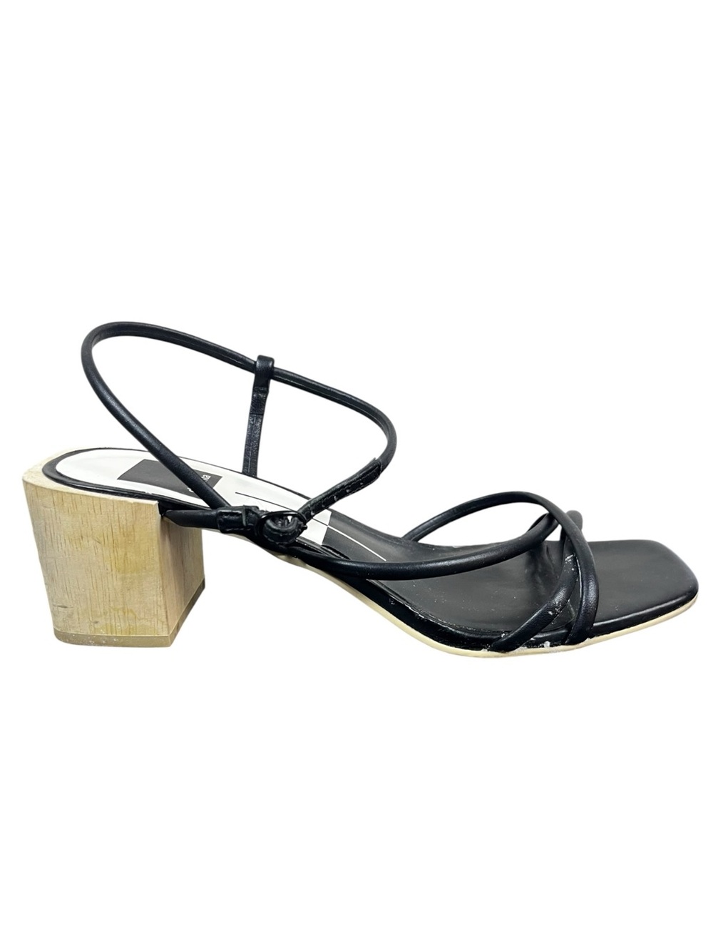 Dolce Vita Leather Zayla Wooden Block Heel Strappy Sandals size 8 - Picture 10 of 10